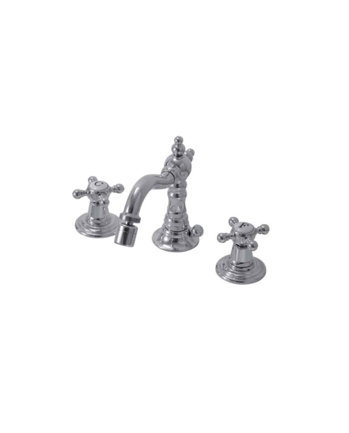 Robinet bidet haut 3 trous Bleu Provence