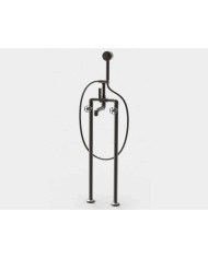 Mitigeur au sol baignoire Bleu Provence