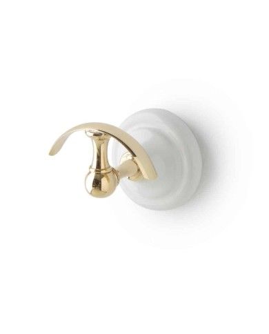 Porte peignoir demi-cercle Romantic Bleu Provence