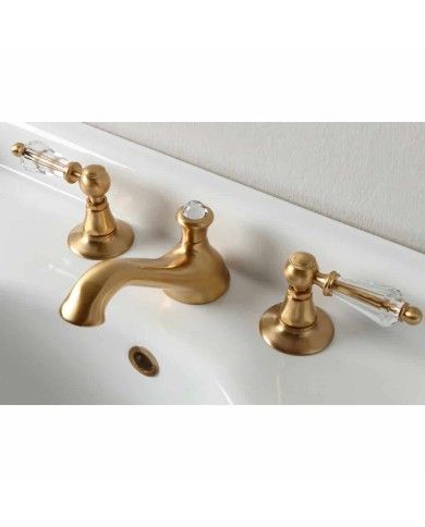 Robinet bas lavabo vidage 3t Bleu Provence