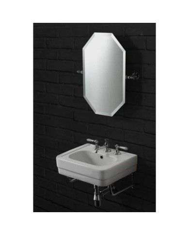 Miroir octogonal basculant - Bleu Provence