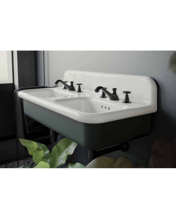 Lavabo double 102cm True Colors Lite Bleu Provence
