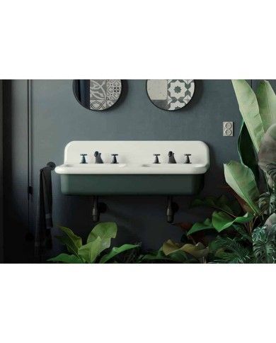 Lavabo double 102cm True Colors Lite Bleu Provence