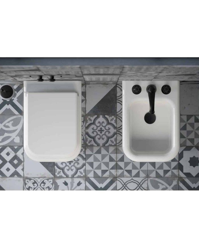 Bidet au sol 36 cm True Colors Lite Bleu Provence