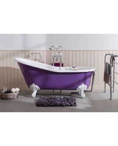 Baignoire en fonte sur pieds LAVANDE