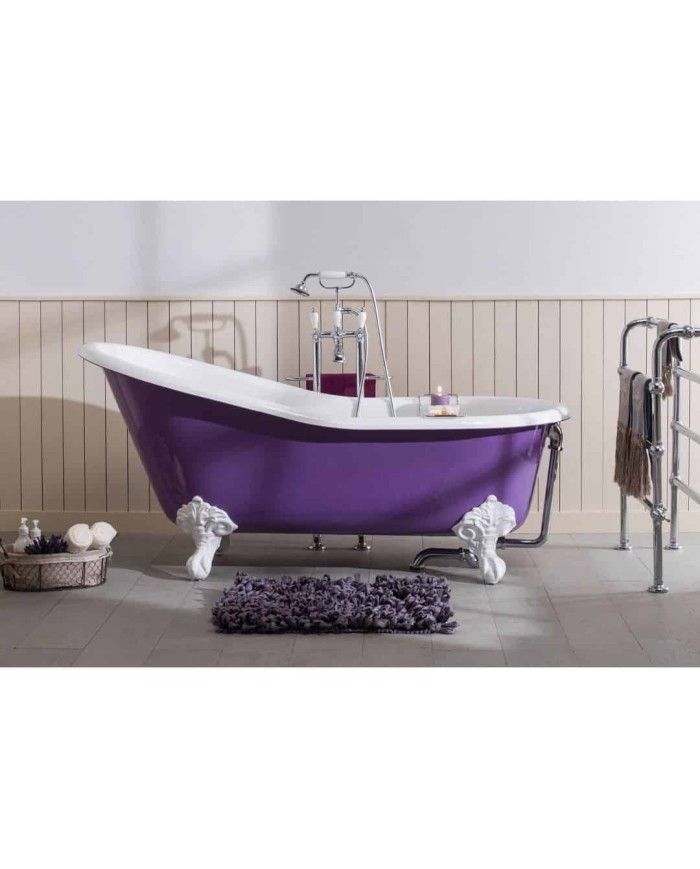 Baignoire en fonte sur pieds LAVANDE