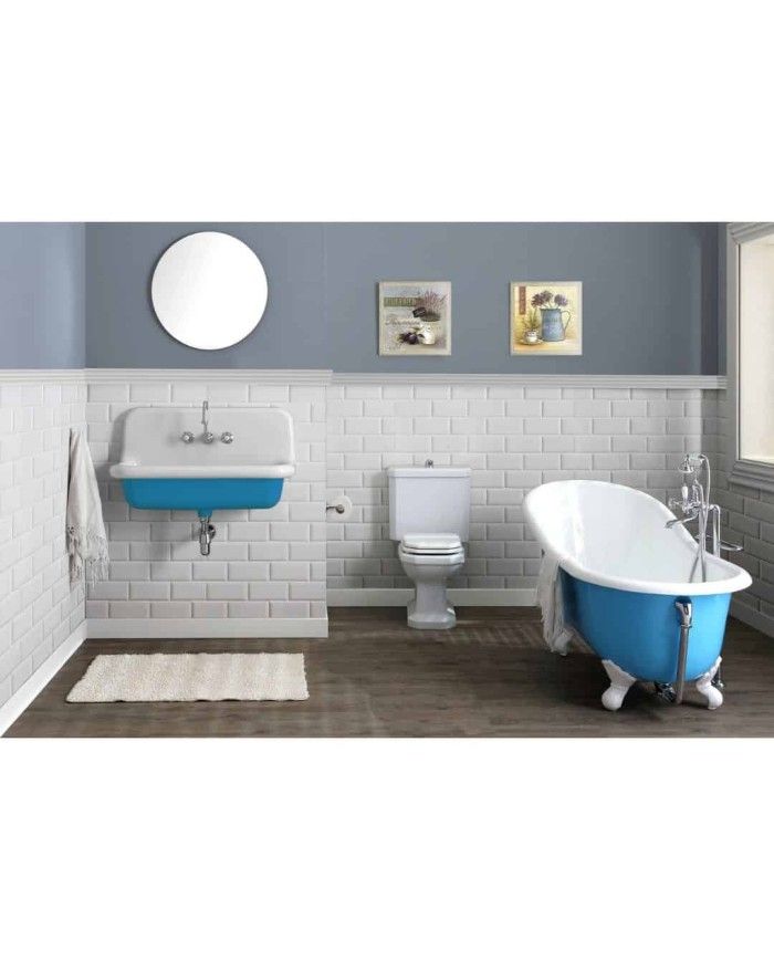 Baignoire en fonte sur pieds LAVANDE