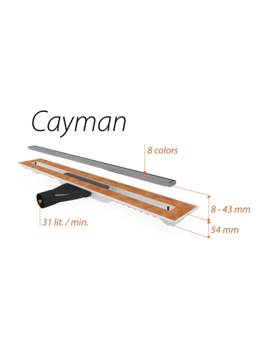 Caniveau drain Cayman 60/70/80/90 Carrodrain