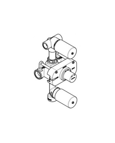 Mitigeur vertical douche thermostatique 3 sorties TX300 Cifial