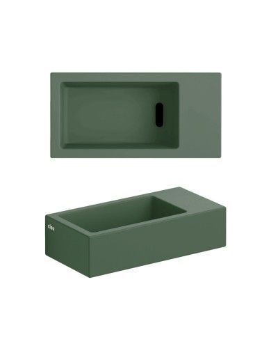 lave-mains vert pin 36cm 0 trou Flush 3 Clou