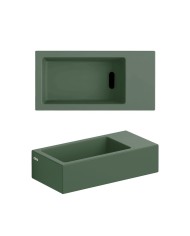 lave-mains vert pin 36cm 0 trou Flush 3 Clou