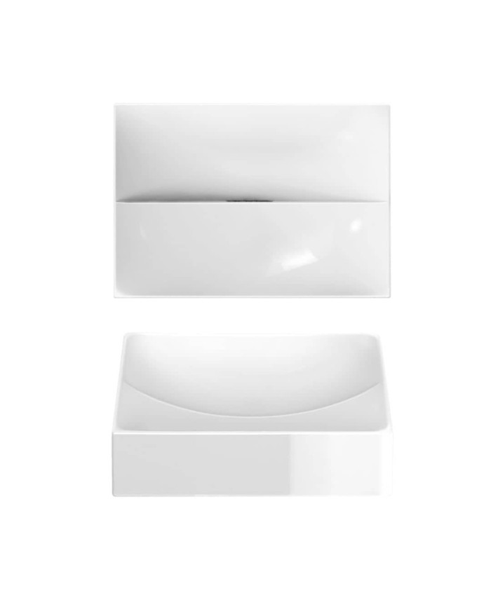lave-mains blanc brillant 28cm 0 trou VALE Clou