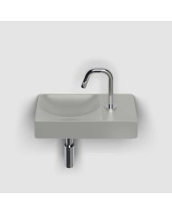 lave mains gris mat 38cm 1 trou VALE Clou