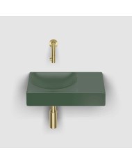 lave mains vert pin mat 38cm 0 trou VALE Clou