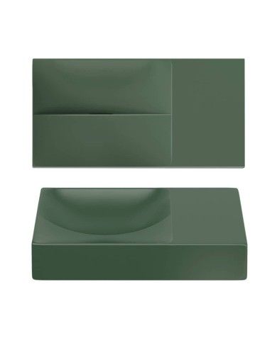 lave mains vert pin mat 38cm 0 trou VALE Clou