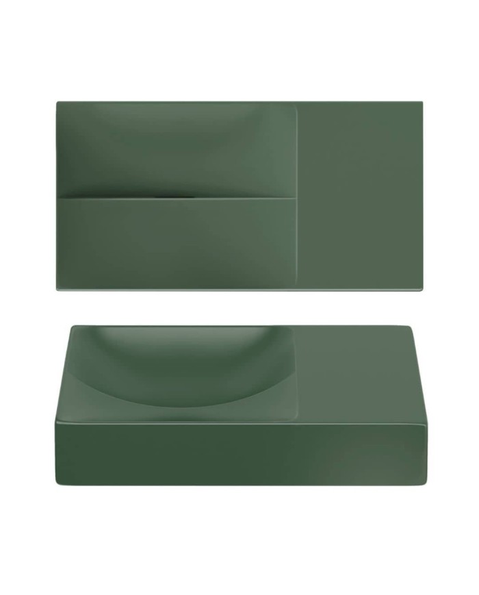 lave mains vert pin mat 38cm 0 trou VALE Clou