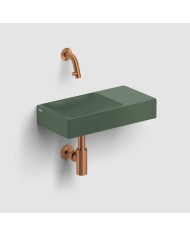 lave mains vert pin mat 38cm 0 trou VALE Clou