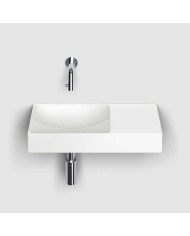 lave mains blanc mat 45cm 0 trou VALE Clou