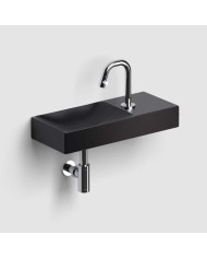 lave mains noir mat 45cm 0 trou VALE Clou