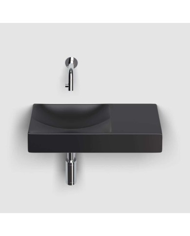 lave mains noir mat 45cm 0 trou VALE Clou