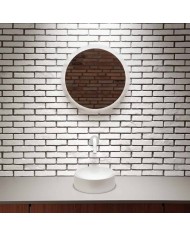 lave mains blanc mat 22cm VALE ROUND Clou