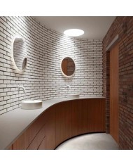 lave mains blanc mat 22cm VALE ROUND Clou