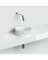 lave mains blanc brillant 22cm VALE ROUND Clou