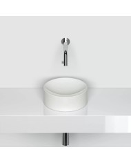 lave mains blanc mat 22cm VALE ROUND Clou