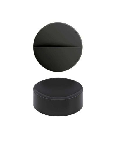 lave mains noir mat 22cm VALE ROUND Clou