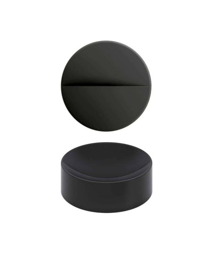 lave mains noir mat 22cm VALE ROUND Clou