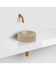 lave mains moutarde mat 22cm VALE ROUND Clou