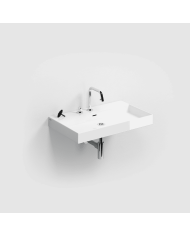 Lavabo blanc brillant Wash Me 70cm Clou