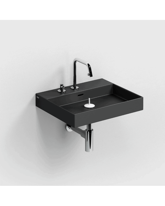 Lavabo noir mat Wash Me 50cm Clou