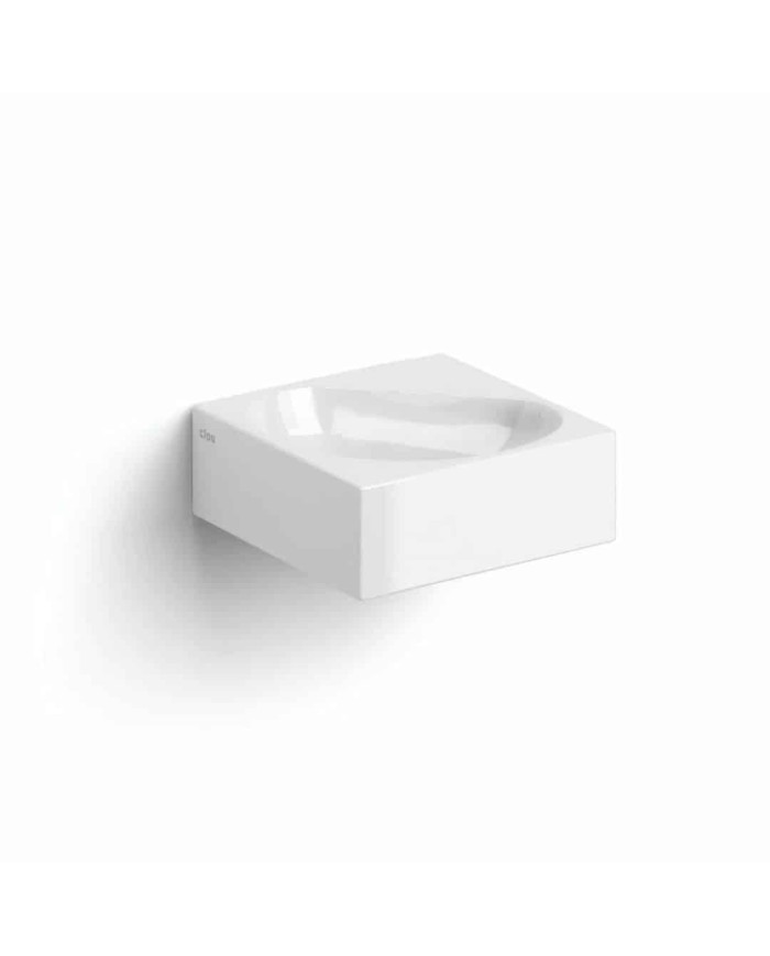 lave mains blanc brillant 27cm 0 trou Flush 5 Clou