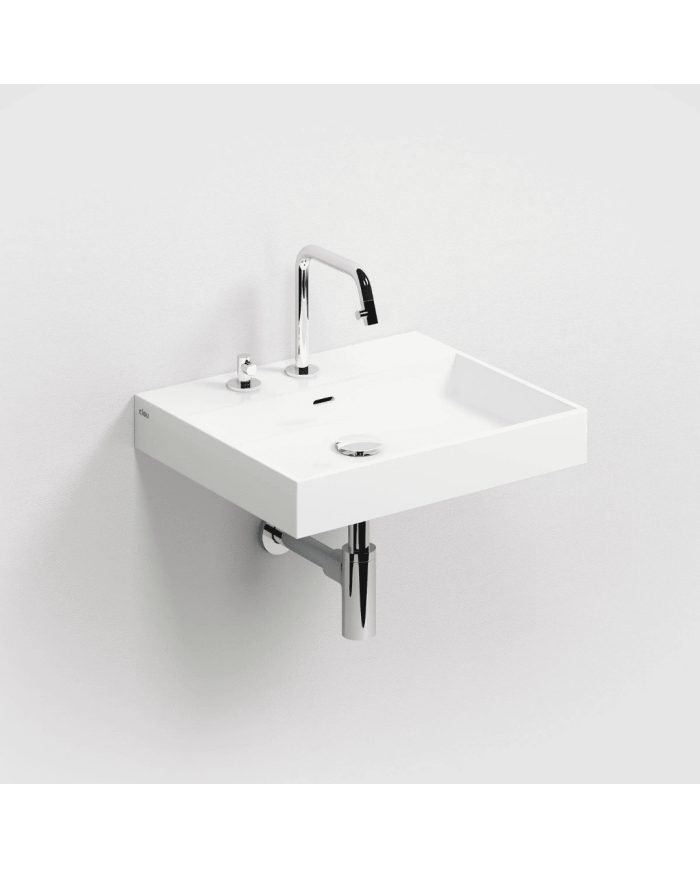 Lavabo blanc brillant marbre minéral Wash Me 50cm Clou