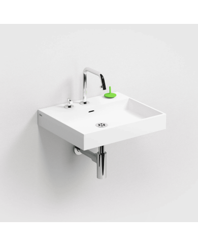 Lavabo blanc mat aluite Wash Me 50cm Clou