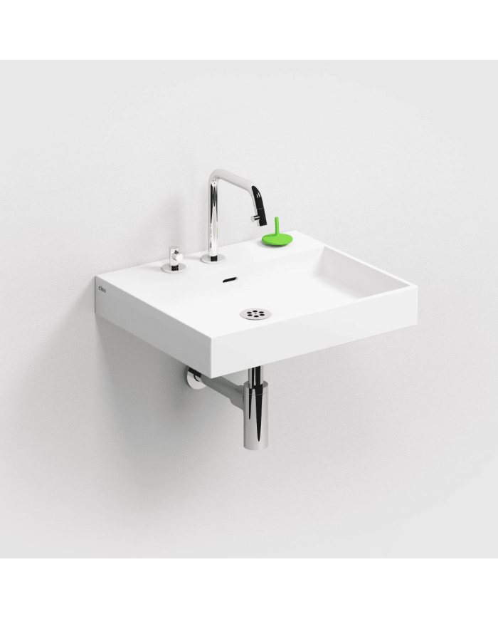Lavabo blanc mat aluite Wash Me 50cm Clou