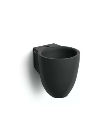 lave mains noir mat 27cm 1trou Flush 6 Clou