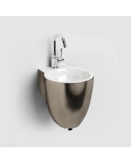 lave mains platine blanc 27cm 1trou Flush 6 Clou