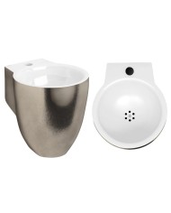 lave mains platine blanc 27cm 1trou Flush 6 Clou