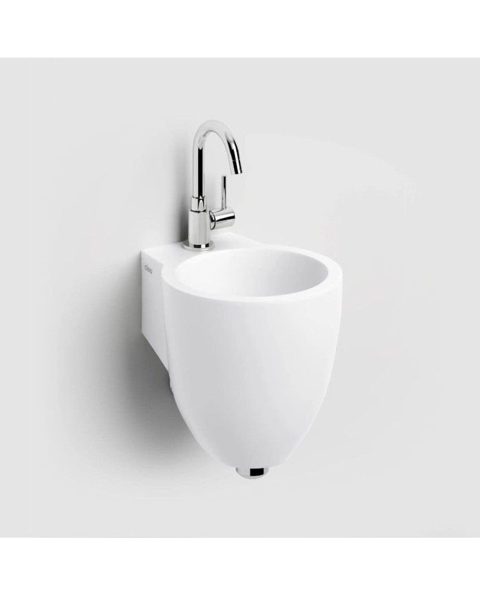 lave mains blanc mat aluite 27cm Flush 6 Clou