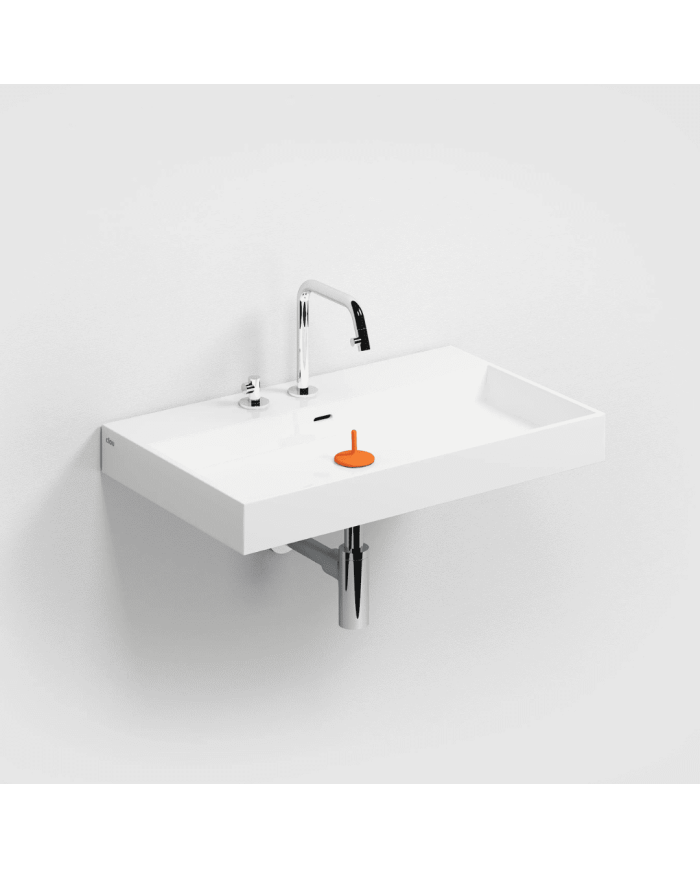 Lavabo blanc brillant marbre minéral Wash Me 70cm Clou
