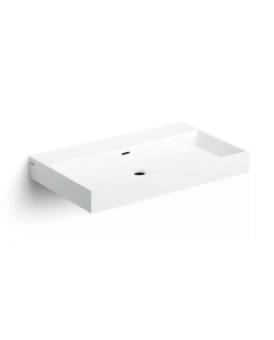 Lavabo blanc mat aluite Wash Me 70cm Clou