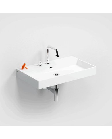 Lavabo blanc mat aluite Wash Me 70cm Clou