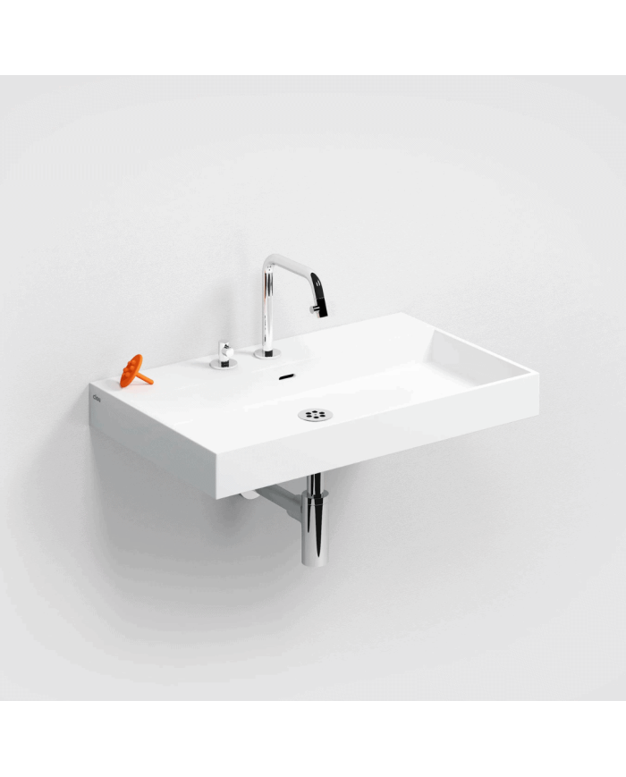 Lavabo blanc mat aluite Wash Me 70cm Clou