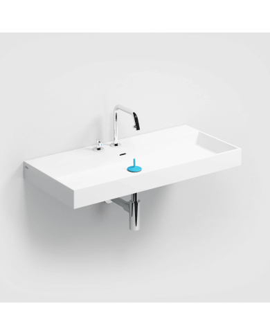 Lavabo blanc mat aluite Wash Me 90cm Clou
