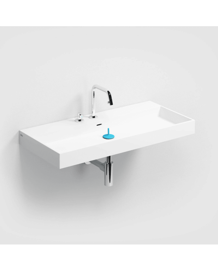 Lavabo blanc mat aluite Wash Me 90cm Clou