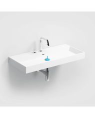 Lavabo blanc mat aluite Wash Me 90cm Clou