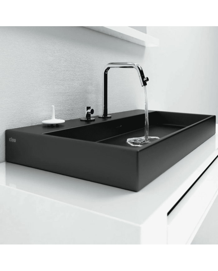 Lavabo noir mat Wash Me 90cm Clou