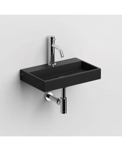 Lave mains noir mat 38 cm 1 trou MINI WASH ME Clou